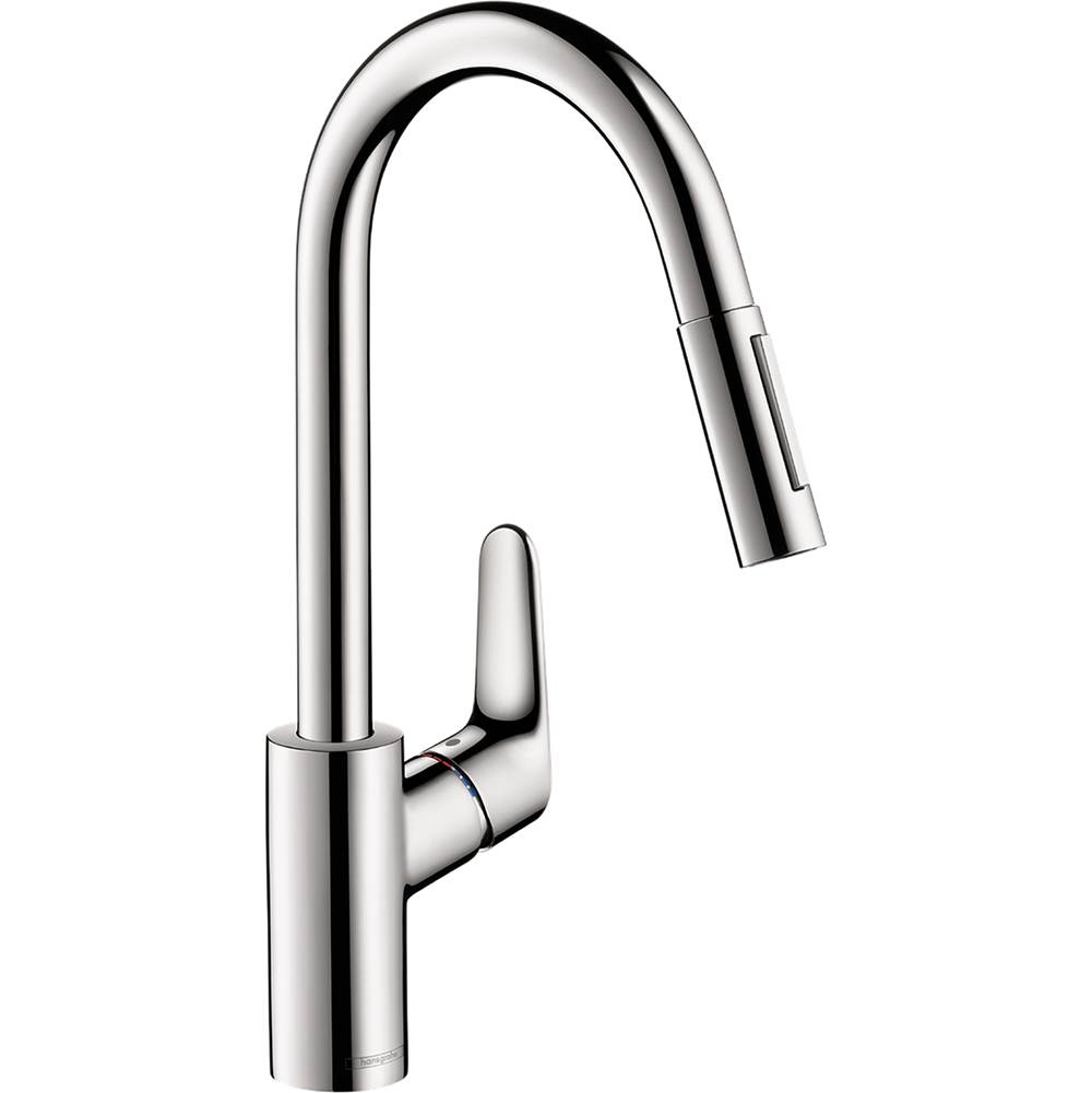 Hansgrohe Focus Higharc Kitchen Faucet, 2-Spray Pull-Down, 1.5 GPM in Chrome