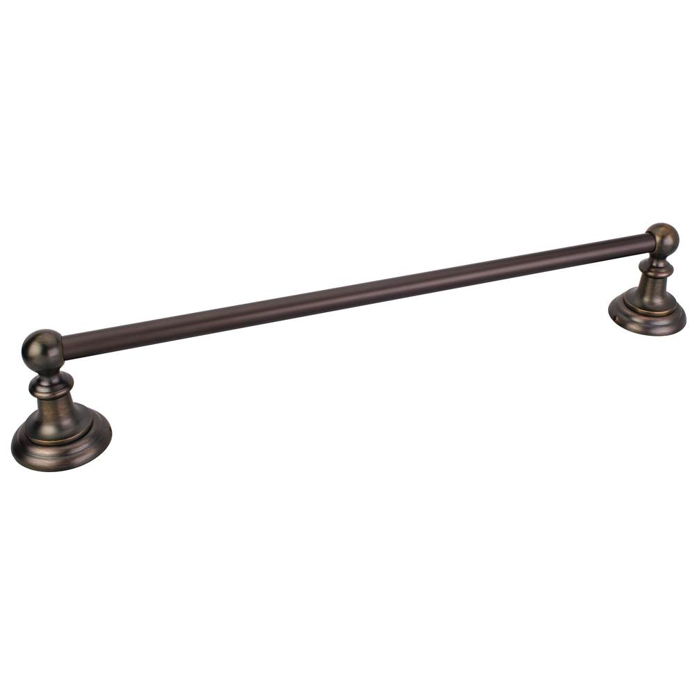 Hardware Resources Fairview Brushed Oil Rubbed Bronze 24'' Single Towel Bar - Retail Packaged
