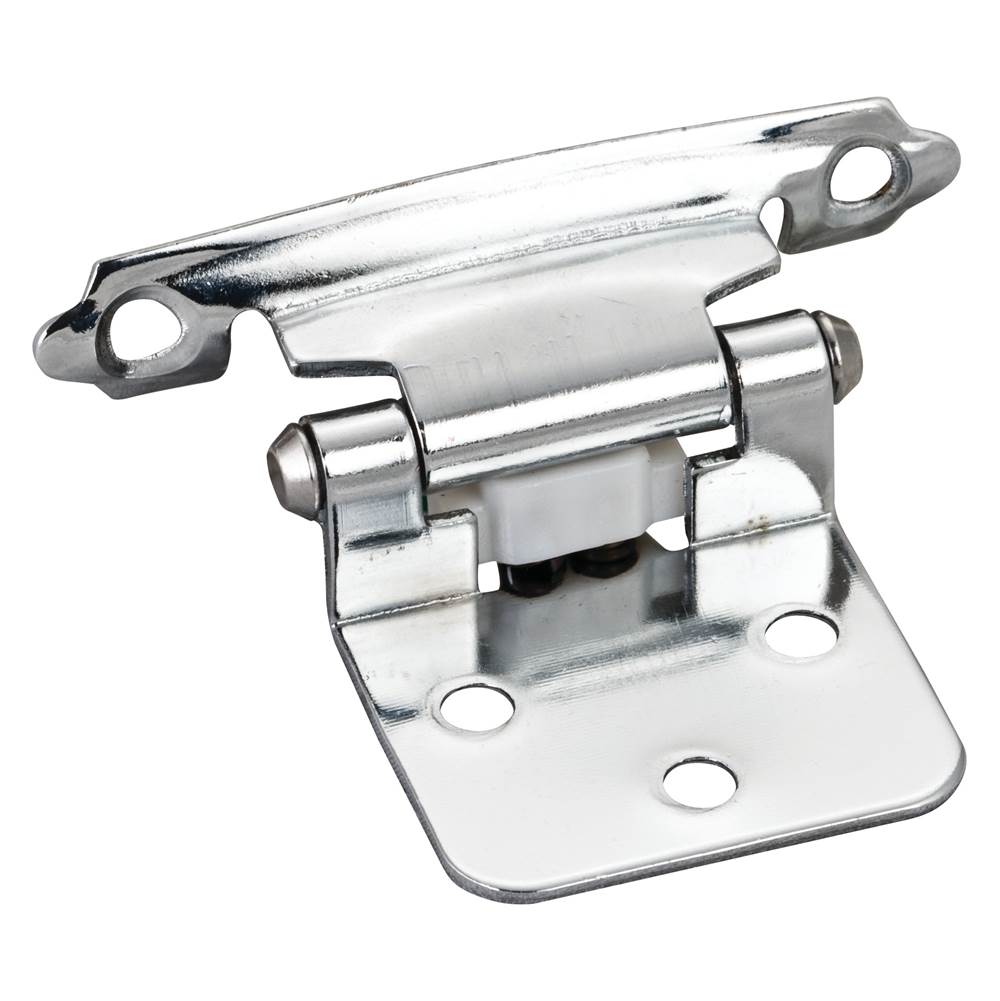 Hardware Resources Traditional 1/2'' Overlay Hinge with Screws - Polished Chrome