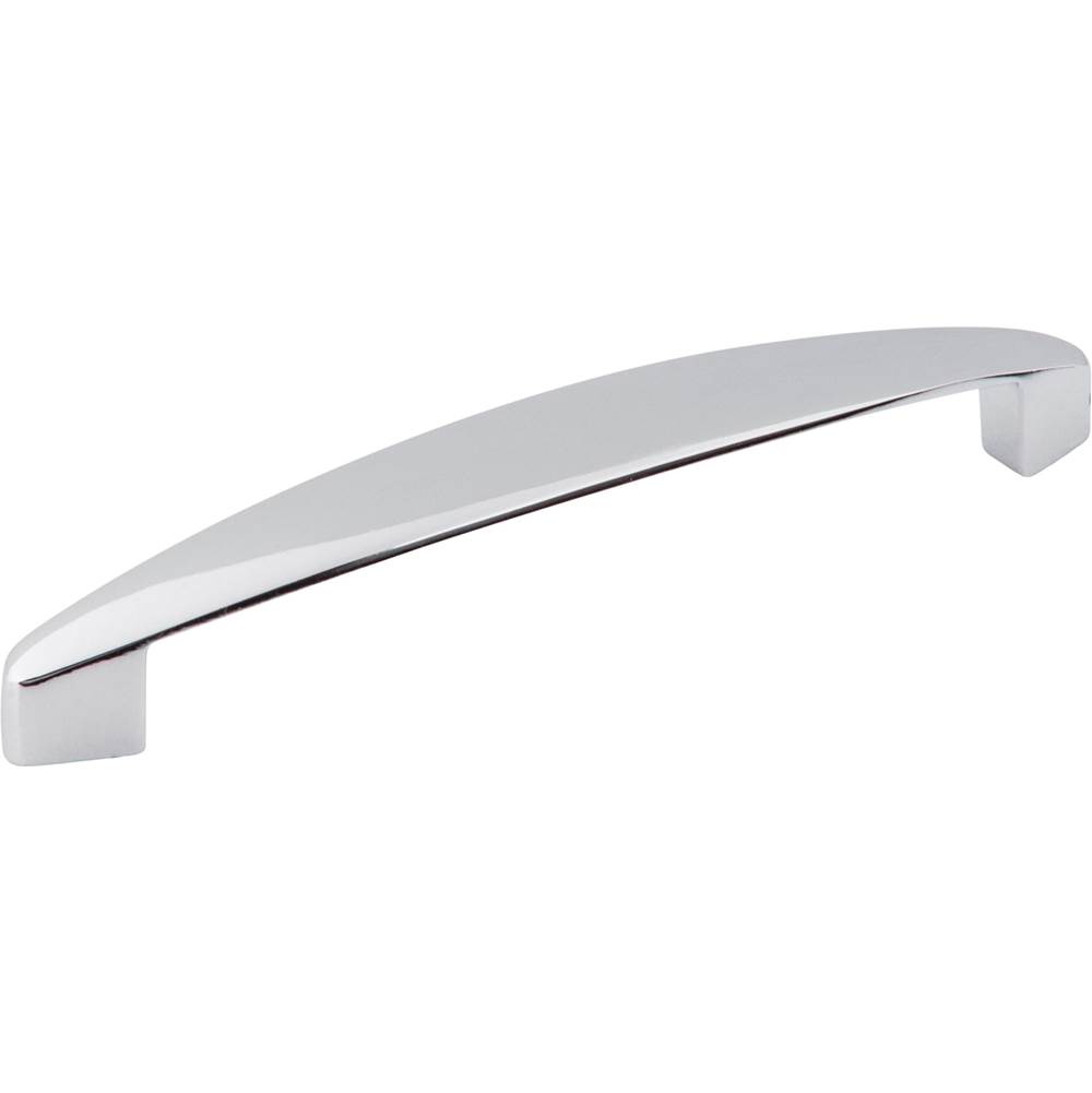 Hardware Resources 128 mm Center-to-Center Polished Chrome Asymmetrical Belfast Cabinet Pull