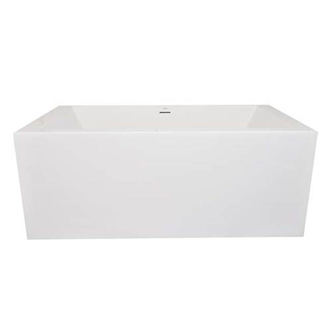 Hydro Systems SLATE 6634 STON CENTER DRAIN, TUB ONLY - WHITE