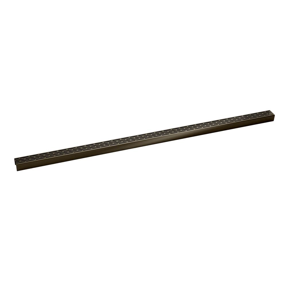 Infinity Drain 96'' Perforated Offset Slot Pattern Grate for S-LT 38 in Oil Rubbed Bronze