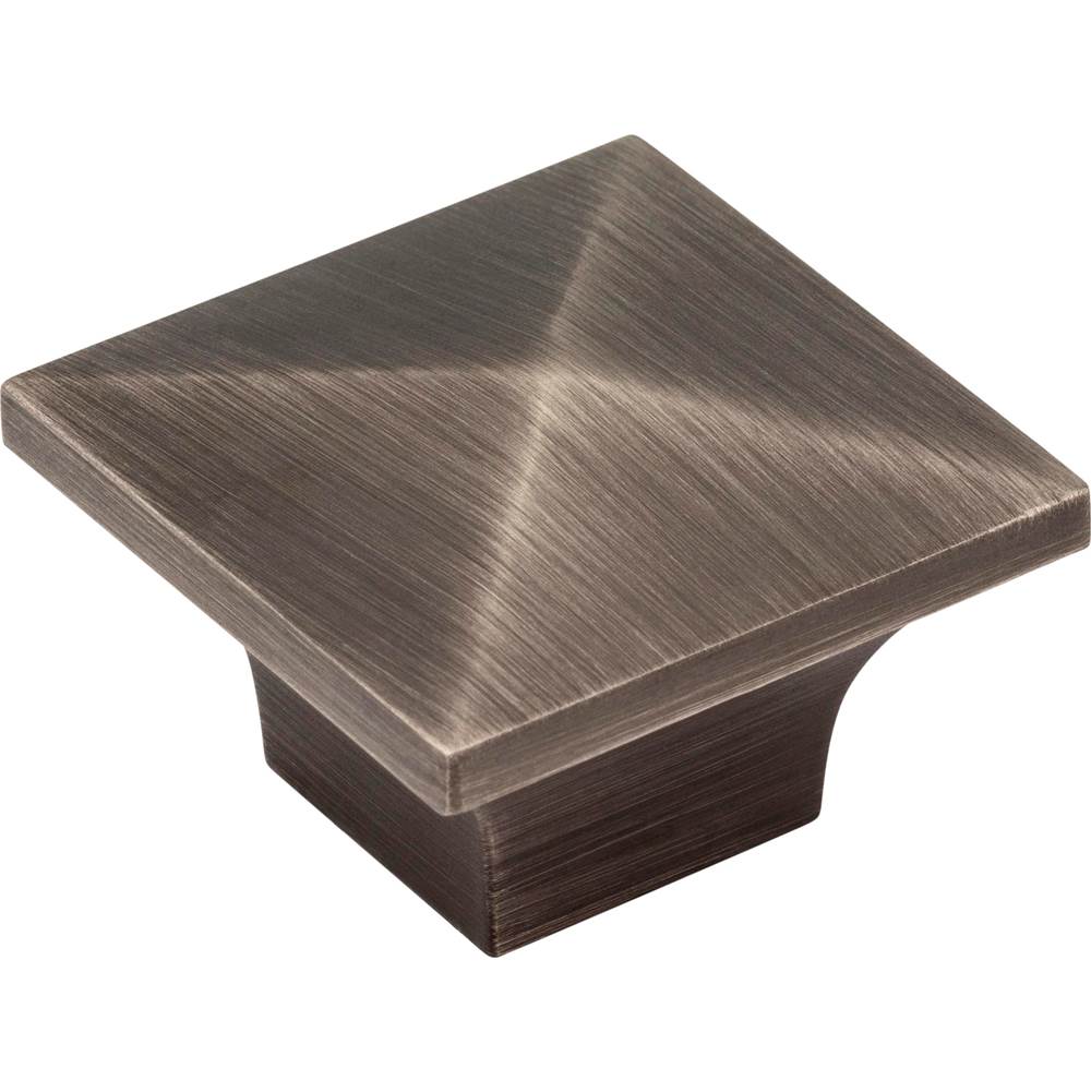 Jeffrey Alexander 1-1/4'' Overall Length Brushed Pewter Pyramid Cairo Cabinet Knob