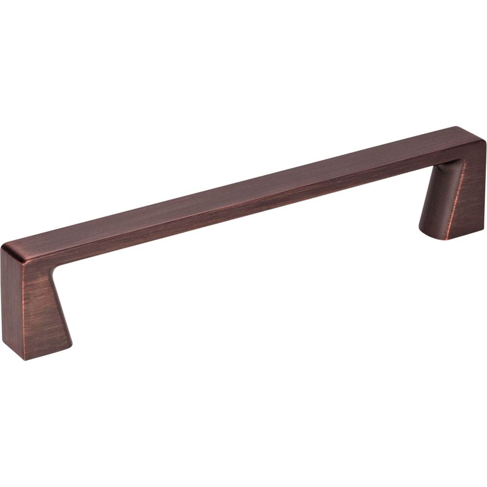 Jeffrey Alexander 128 mm Center-to-Center Brushed Oil Rubbed Bronze Square Boswell Cabinet Pull