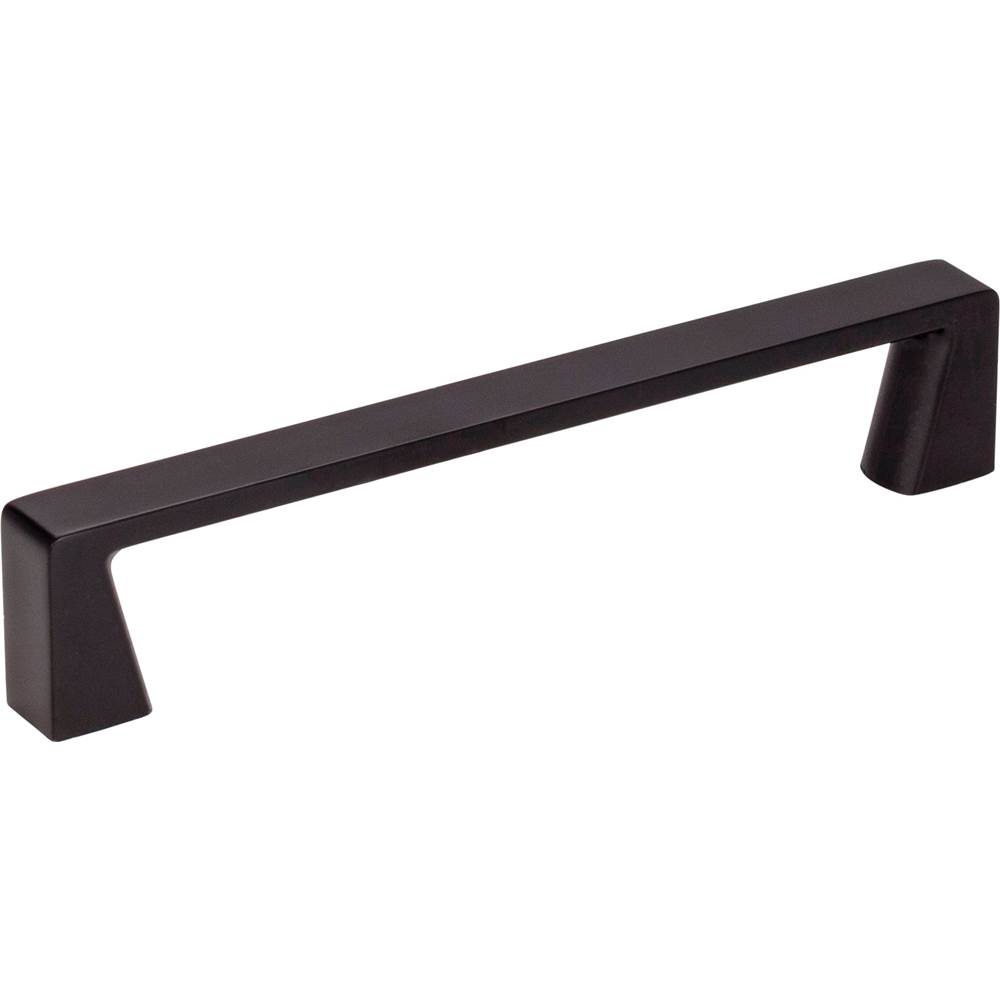 Jeffrey Alexander 128 mm Center-to-Center Matte Black Square Boswell Cabinet Pull