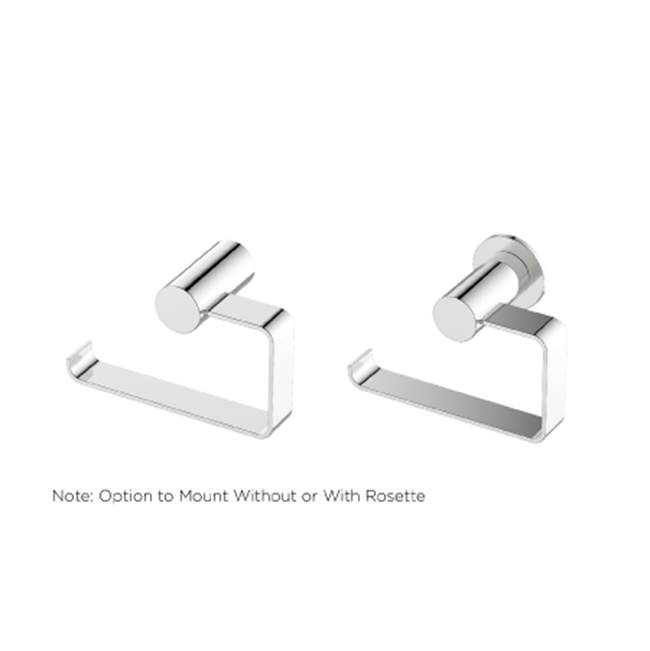 Kartners PORTO - Drop Toilet Paper Holder(Left)-Brushed Chrome