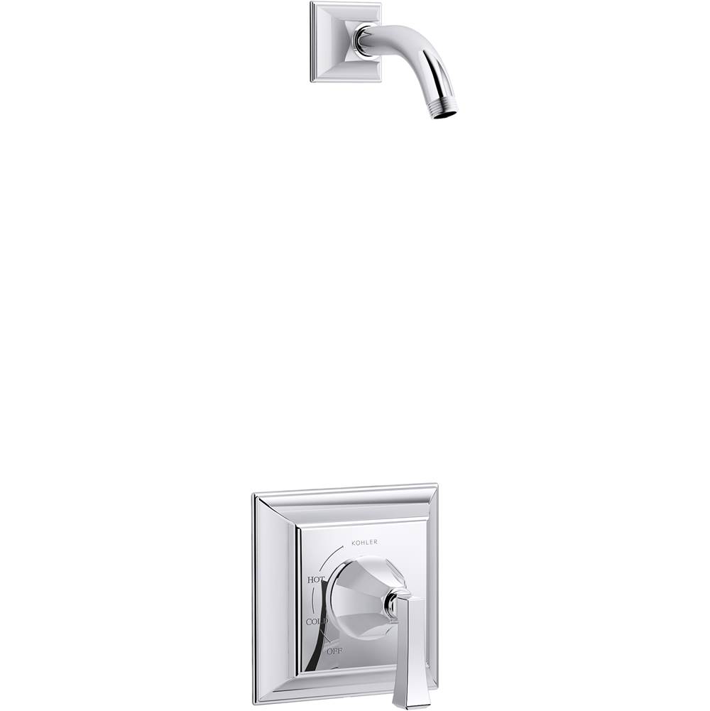 Kohler Memoirs® Stately Rite-Temp® shower trim set with Deco lever handle, less showerhead