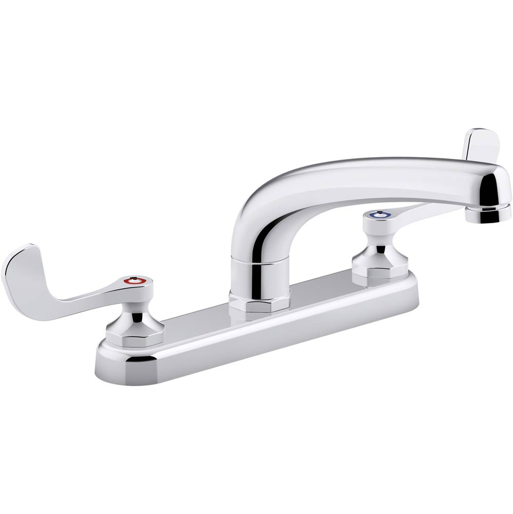 Kohler Triton® Bowe® 1.8 gpm kitchen sink faucet with 8-3/16'' swing spout, aerated flow and wristblade handles