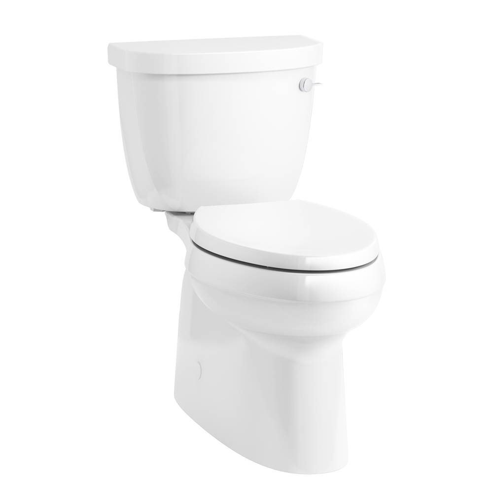 Kohler Cimarron® Comfort Height® Two-piece elongated 1.28 gpf chair height toilet with right-hand trip lever