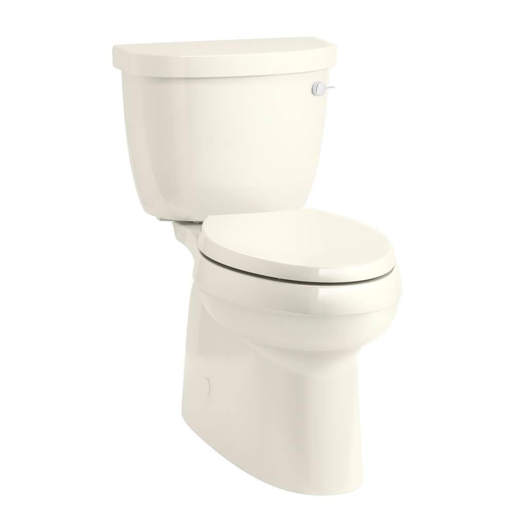 Kohler Cimarron® Comfort Height® Two-piece elongated 1.28 gpf chair height toilet with right-hand trip lever