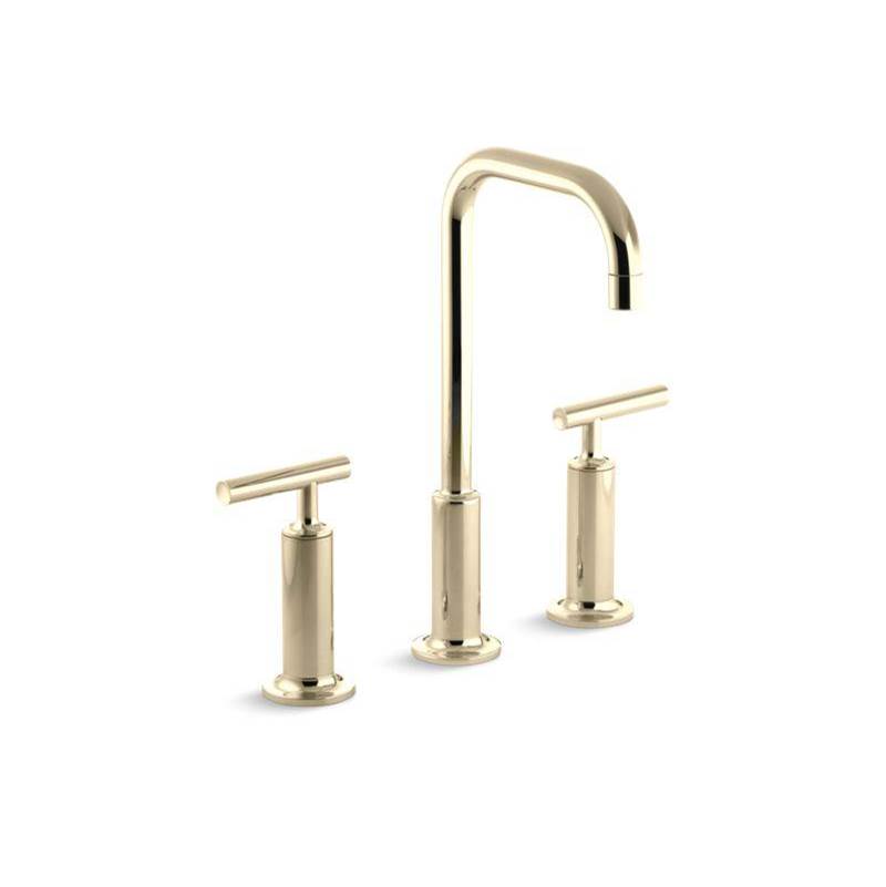 Kohler Purist® Widespread bathroom sink faucet with lever handles, 1.2 gpm