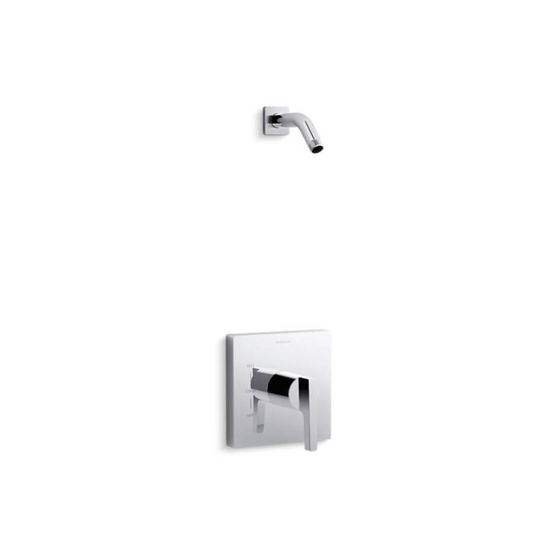 Kohler Honesty® Rite-Temp(R) shower valve trim with lever handle, less showerhead