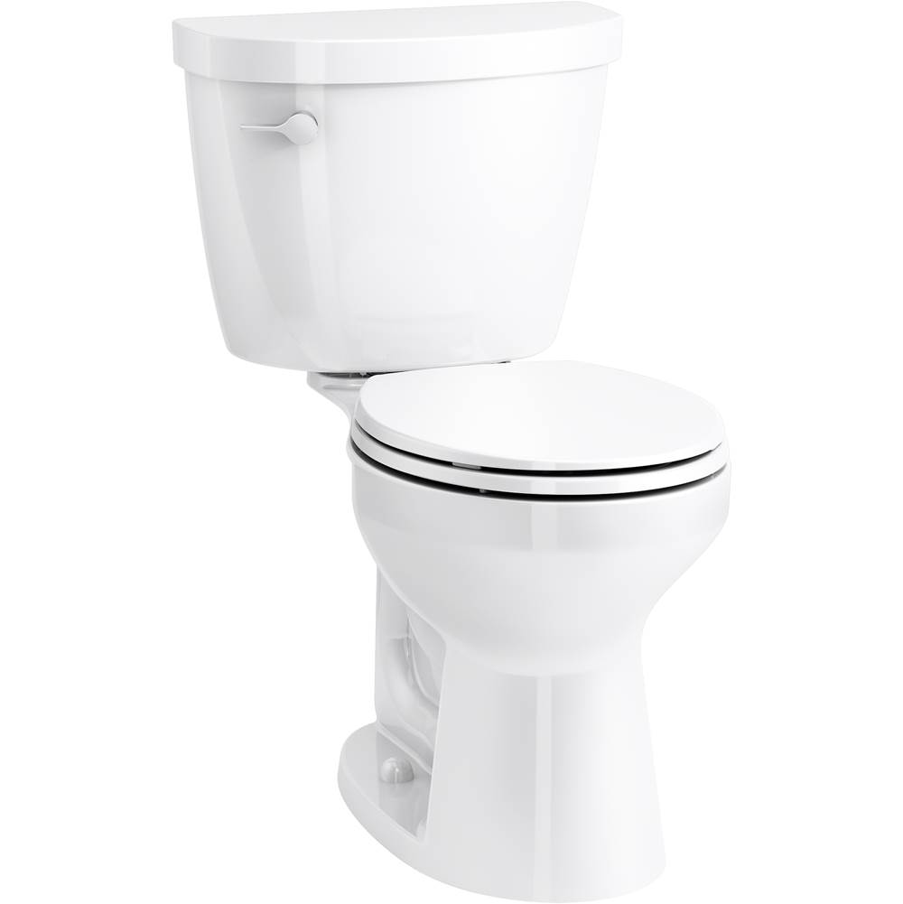 Kohler Cimarron Comfort Height Two-piece Round-front 1.28 Gpf Toilet With Revolution 360 And Continuousclean Technologies