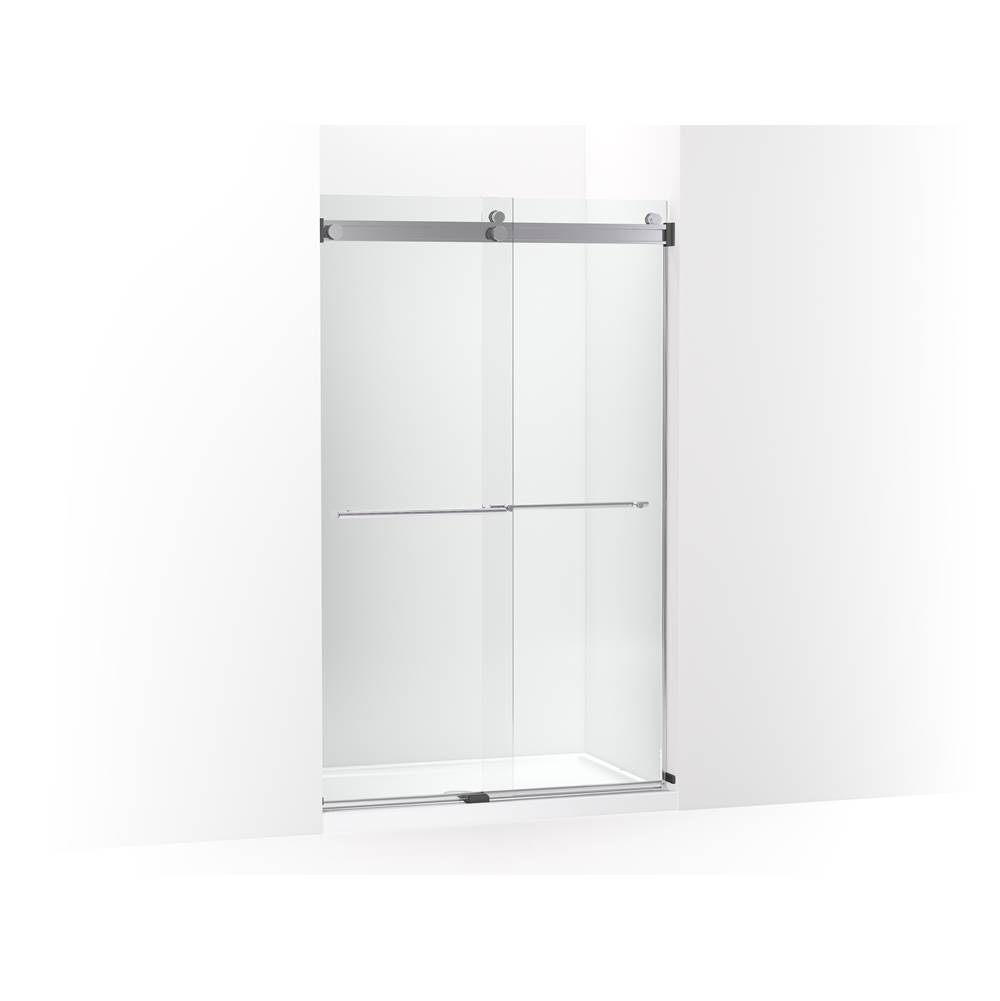 Kohler Levity Plus less Sliding Shower Door, 77-9/16 in. H X 44-5/8 - 47-5/8 in. W, With 5/16 in.-Thick Crystal Clear Glass