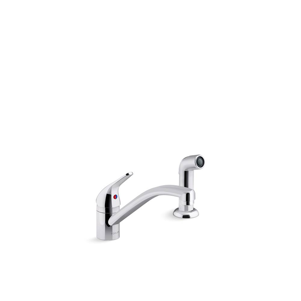 Kohler Jolt Single-Handle Kitchen Sink Faucet With Sidespray