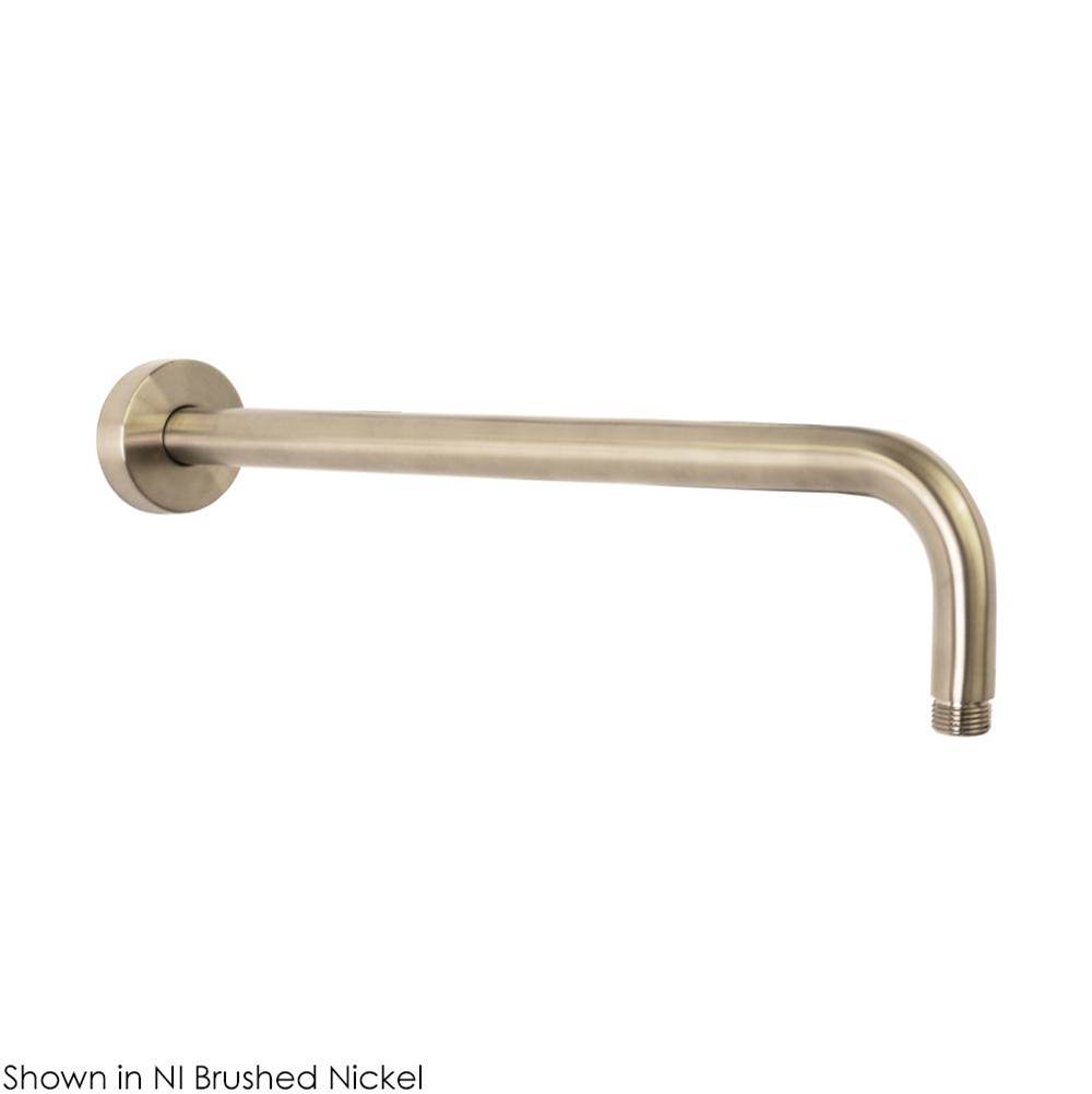 Lacava Wall-mounted shower arm with round flange, 16''D 3 3/4''H, shower head sold separately.