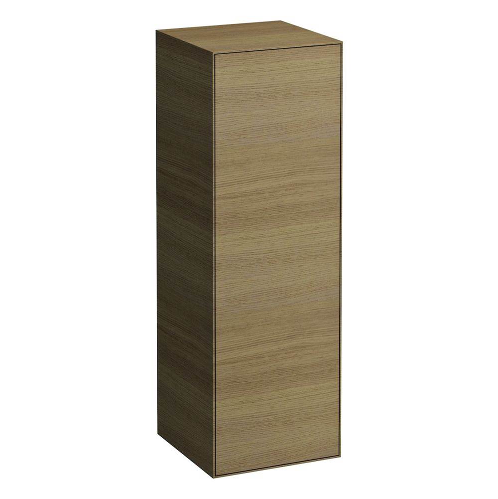 Laufen Medium cabinet, 1 door, left or door hinge right, with 2 wooden shelves, lacquered surface veneer with solid wood edges