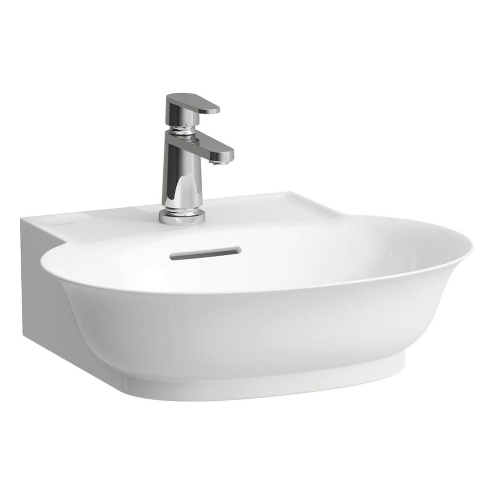 Laufen Small Washbasin, wall mounted - Optional ceramic drain & cover