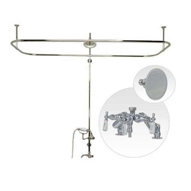 Maidstone Side Deck Mount Shower Kit with Down Spout Faucet