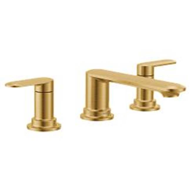 Moen Brushed gold two-handle roman tub faucet