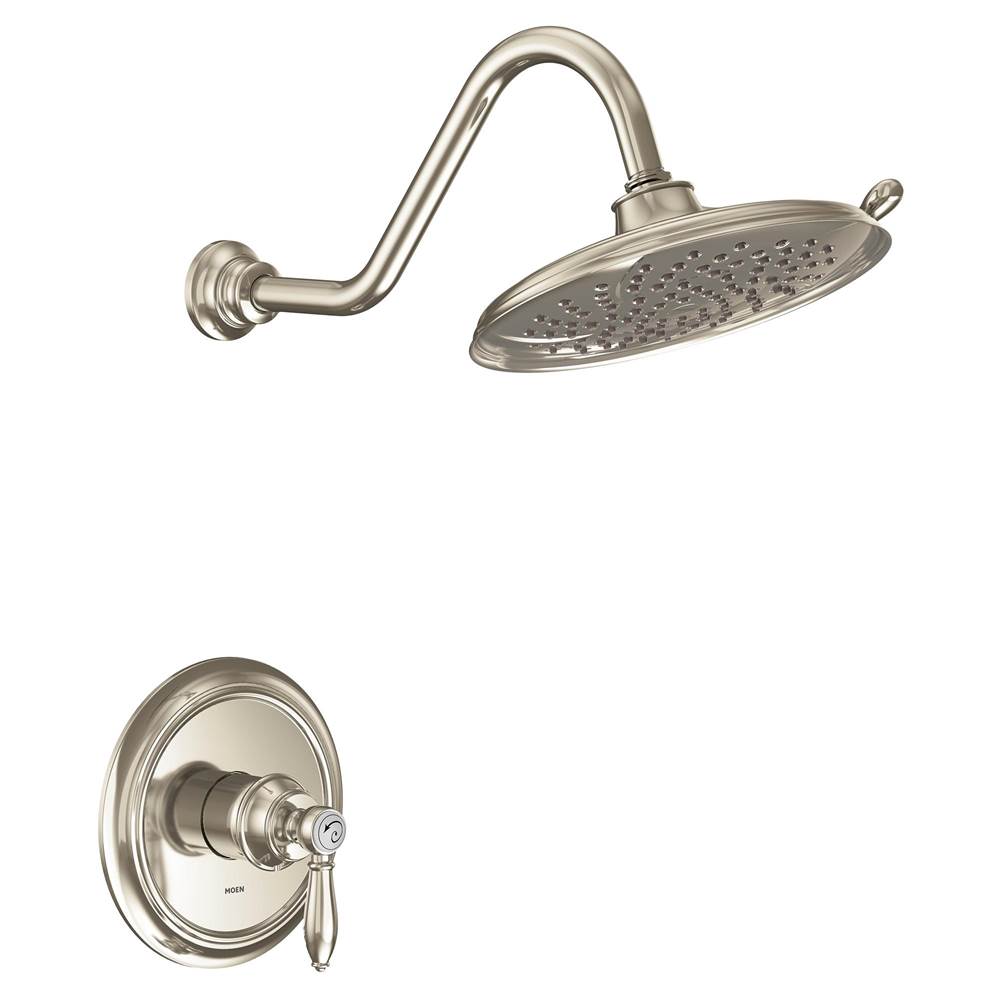 Moen Weymouth M-CORE 2-Series Eco Performance 1-Handle Shower Trim Kit in Polished Nickel (Valve Sold Separately)