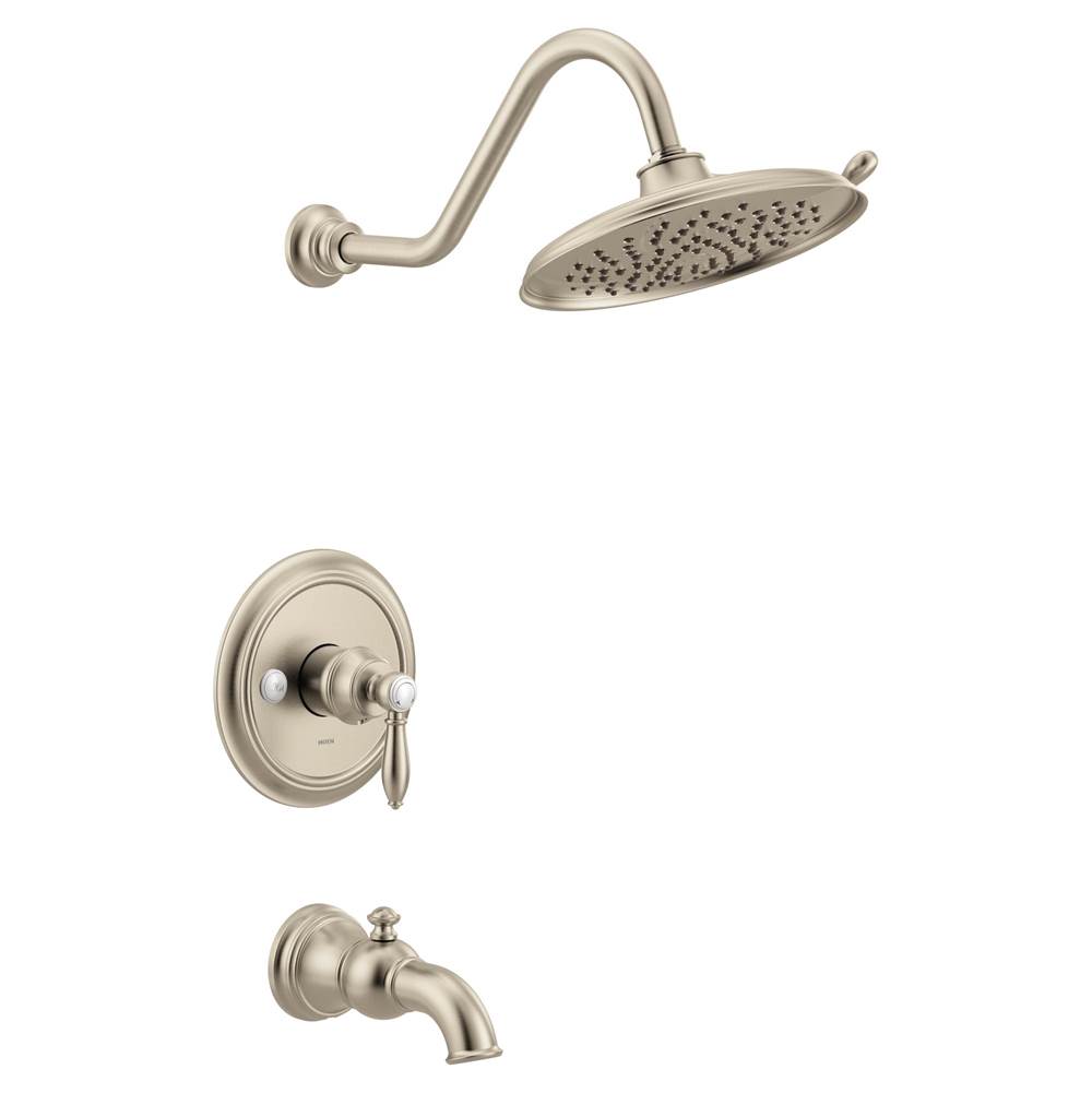 Moen Weymouth M-CORE 3-Series 1-Handle Tub and Shower Trim Kit in Brushed Nickel (Valve Sold Separately)