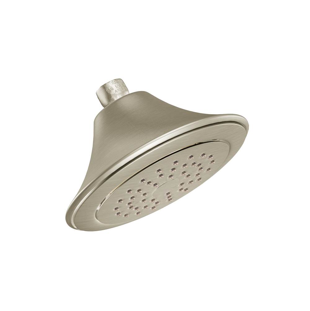Moen Rothbury 6-1/2'' Single-Function Showerhead with 2.5 GPM Flow Rate, Brushed Nickel