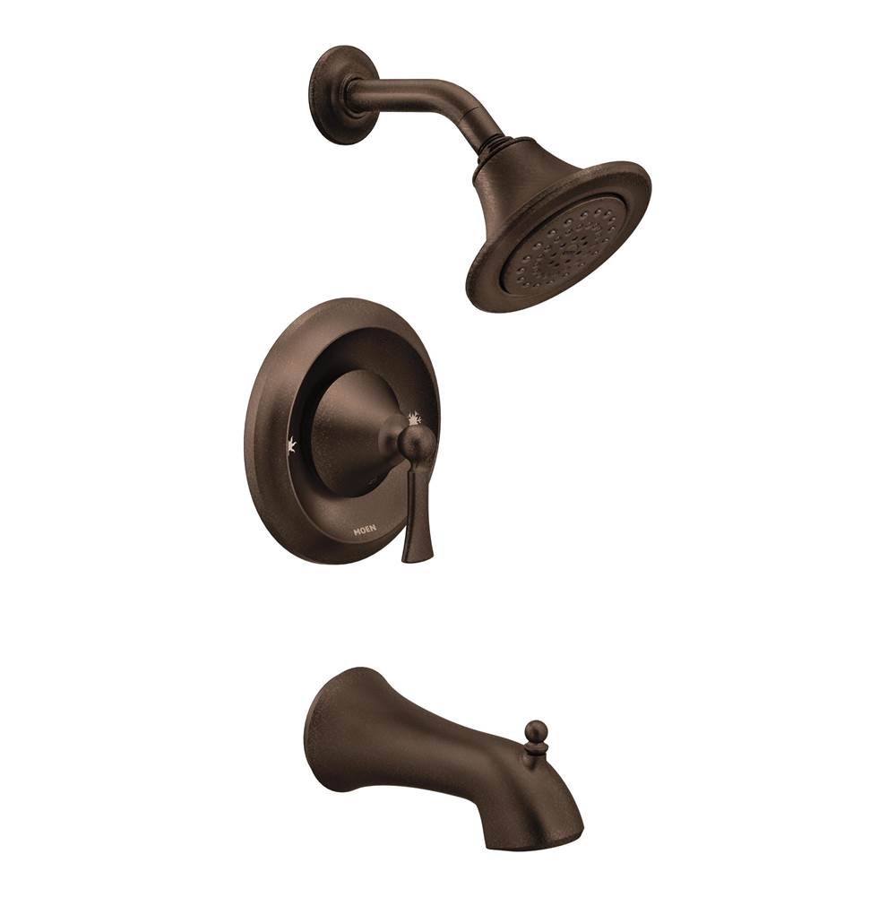 Moen Wynford Posi-Temp Single-Handle 1-Spray Tub and Shower Faucet in Oil Rubbed Bronze