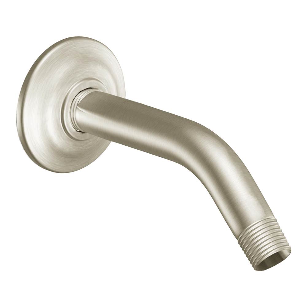 Moen Premium 8-Inch Standard Shower Arm with Matching Flange Included, Brushed Nickel
