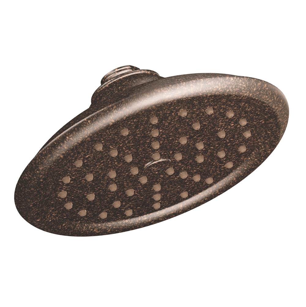 Moen ExactTemp 7'' One-Function Rainshower Showerhead with Immersion Technology at 2.5 GPM Flow Rate, Oil Rubbed Bronze