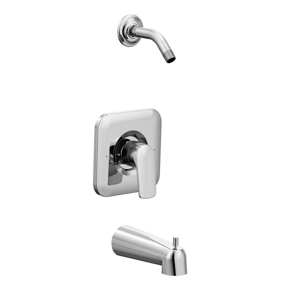 Moen Rizon 1-Handle Posi-Temp Tub and Shower Faucet Trim Kit in Chrome (Shower Head and Valve Not Included)
