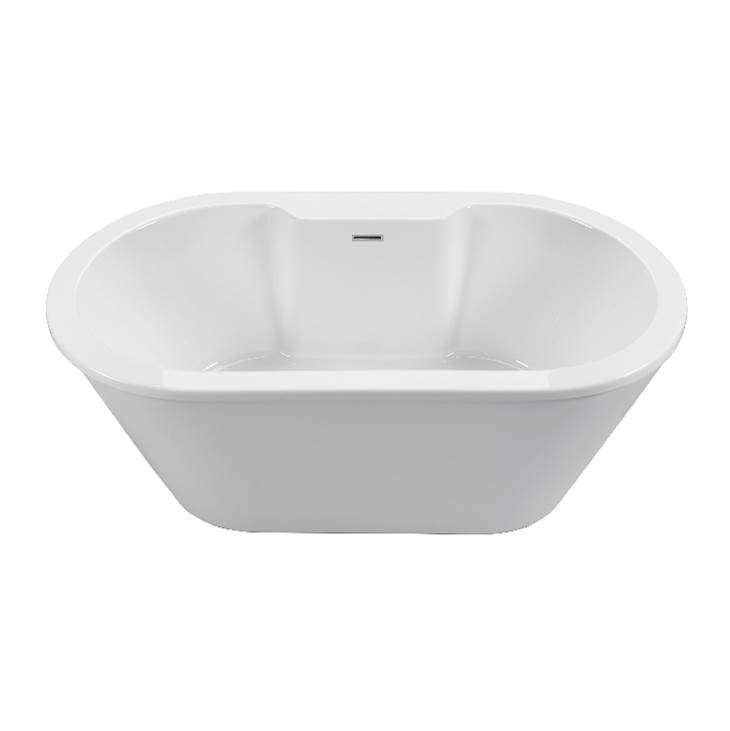MTI Baths New Yorker 12 Acrylic Cxl Freestanding Faucet Deck Air Bath Elite - White (66X36)