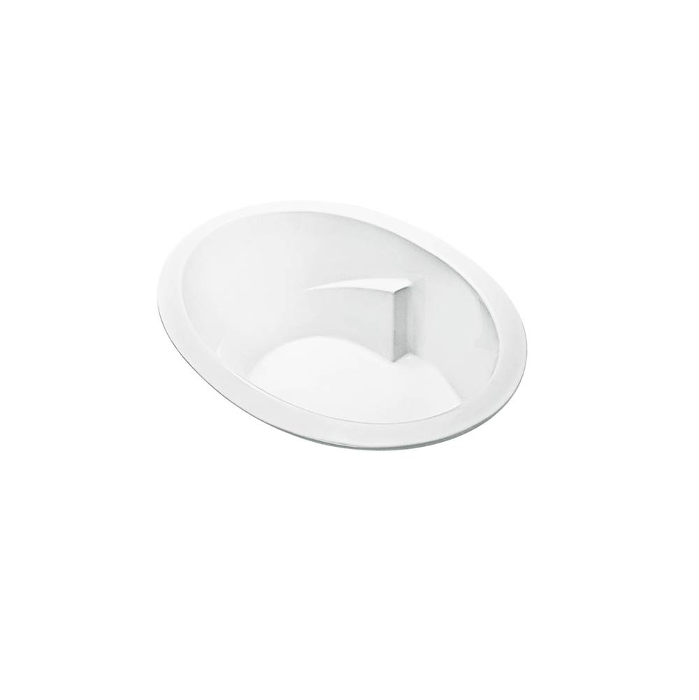 MTI Baths Adena 6 Acrylic Cxl Oval Drop In Air Bath Elite/Stream - White (63X41.25)