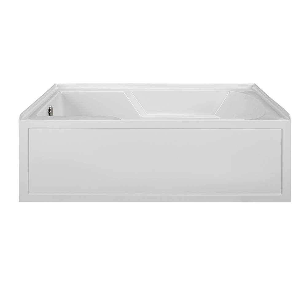 MTI Baths 60X36 WHITE LEFT HAND DRAIN INTEGRAL SKIRTED AIR BATH W/ INTEGRAL TILE FLANGE-BASICS