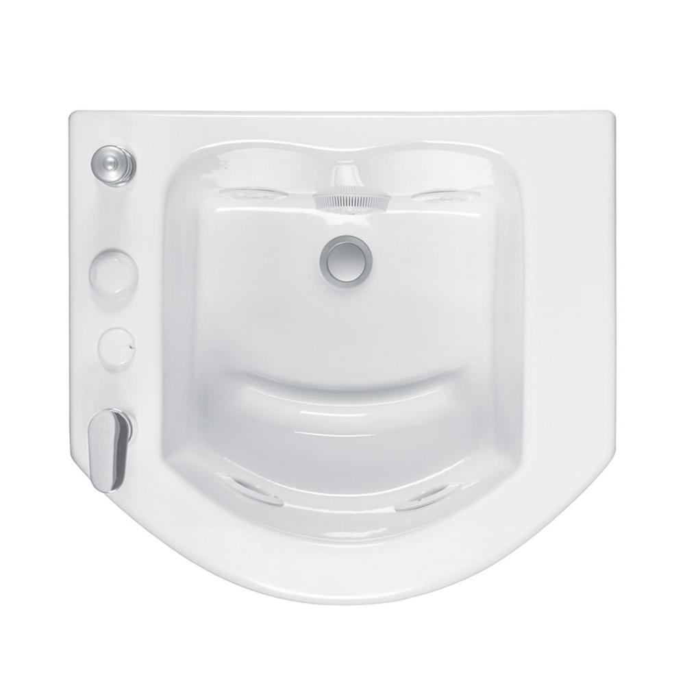 MTI Baths WHITE  JENTLE PED WHIRLPOOL WITHOUT CLEANING SYSTEM
