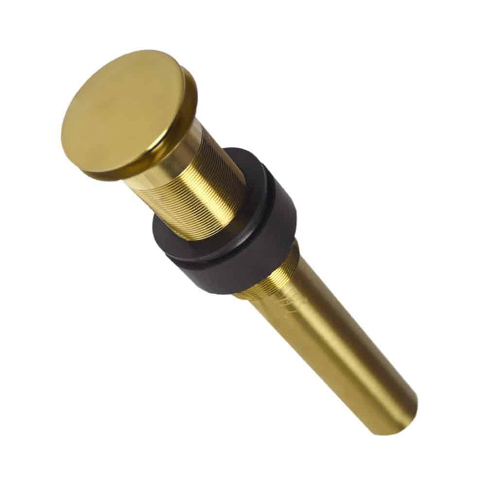 Native Trails 1.5'' Push to Seal Dome Drain in Brushed Gold