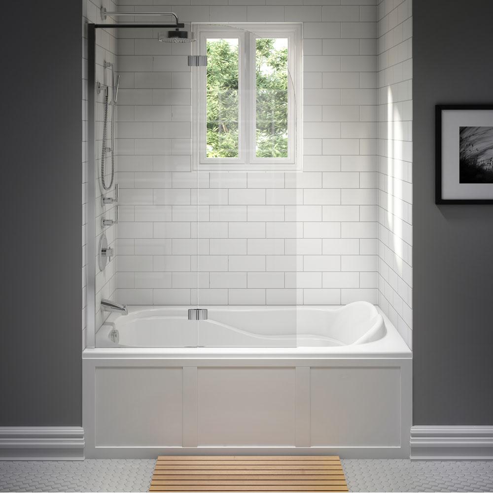 Neptune DAPHNE bathtub 32x60 with Tiling Flange, Right drain, Mass-Air, Biscuit
