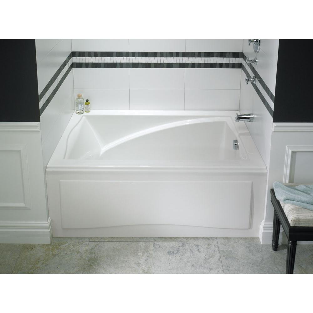 Neptune DELIGHT bathtub 32x60 with Tiling Flange and Skirt, Right drain, Biscuit