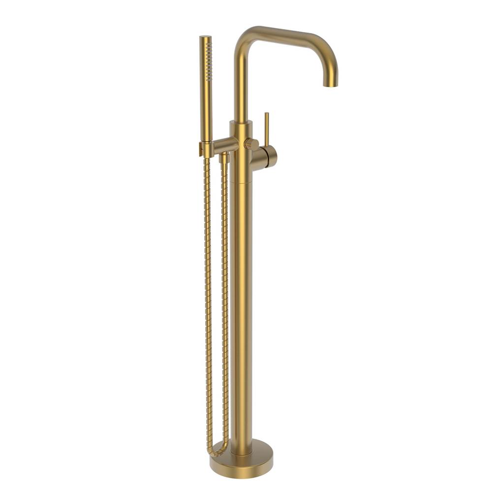 Newport Brass Exposed Tub and Hand Shower Set - Free Standing
