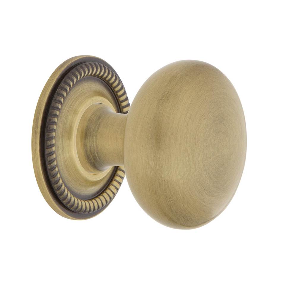 Nostalgic Warehouse Nostalgic Warehouse New York Brass 1 3/8'' Cabinet Knob with Rope Rose in Antique Brass