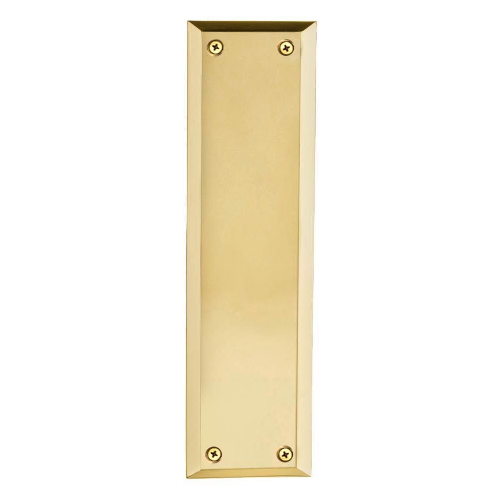 Nostalgic Warehouse Nostalgic Warehouse New York Pushplate in Unlacquered Brass