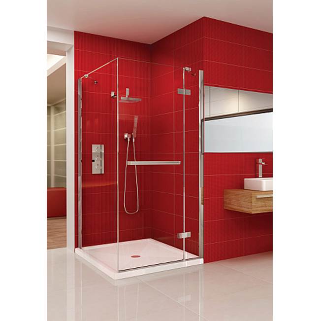 Oceania Baths California Pivoted 48 x 42,  Shower Doors, Chrome