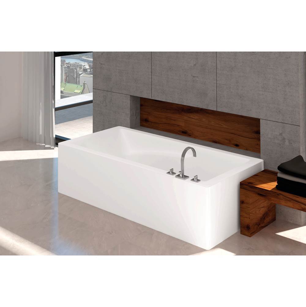 Oceania Baths Suite 2 Sides 66 x 31, AeroMassage Bathtub, Glossy White