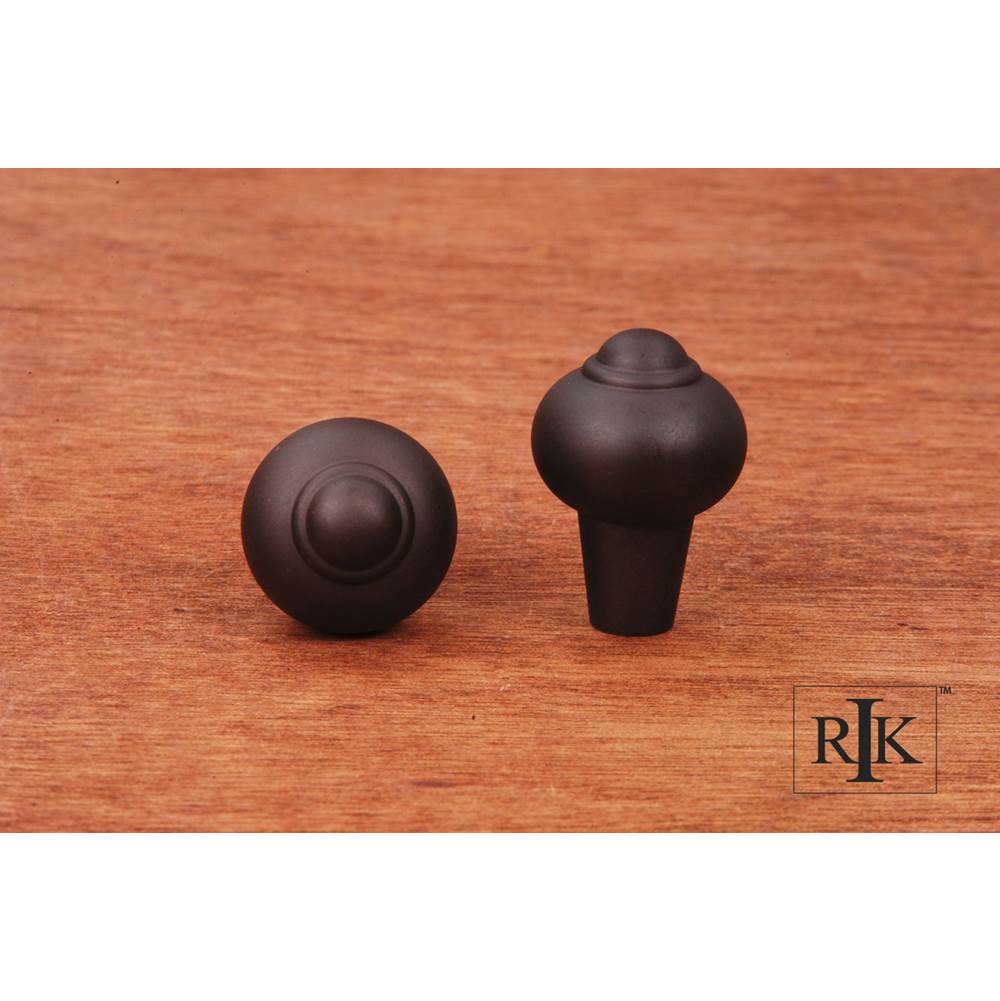 RK International Solid Round Knob with Tip