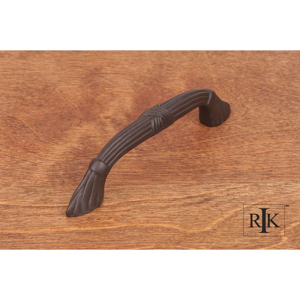 RK International 3'' c/c Ornate Bow Pull with Lines and Crosses