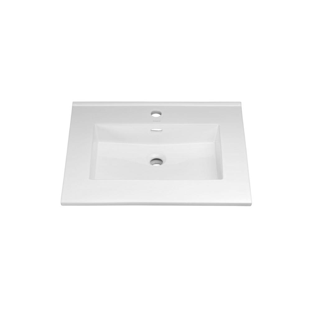 Ronbow 24'' Larisa™ Ceramic Sinktop with Single Faucet Hole in White