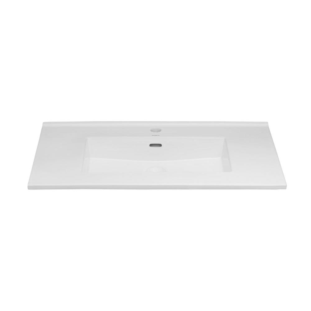Ronbow 32'' Larisa™ Ceramic Sinktop with Single Faucet Hole in White