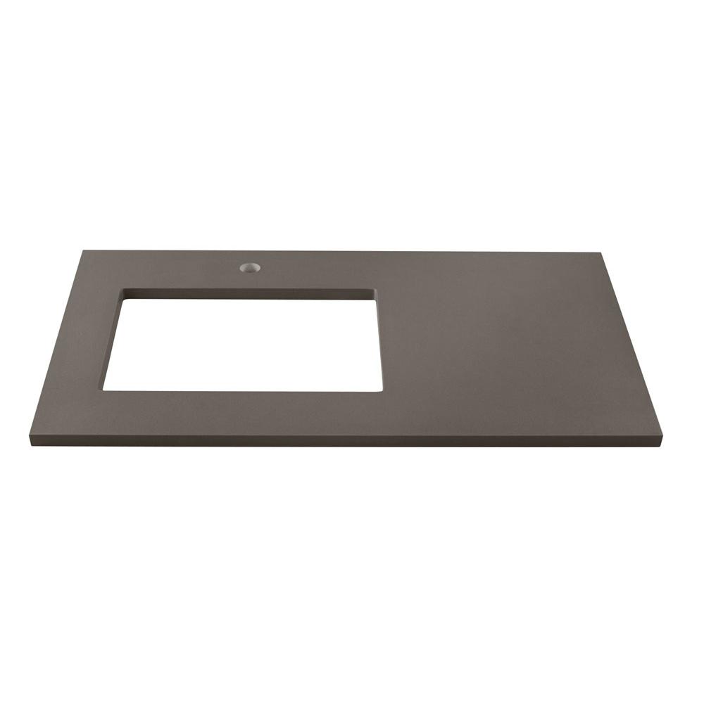 Ronbow 35'' x 19'' TechStone™  Vanity Top in Stone Gray - 3/4'' Thick