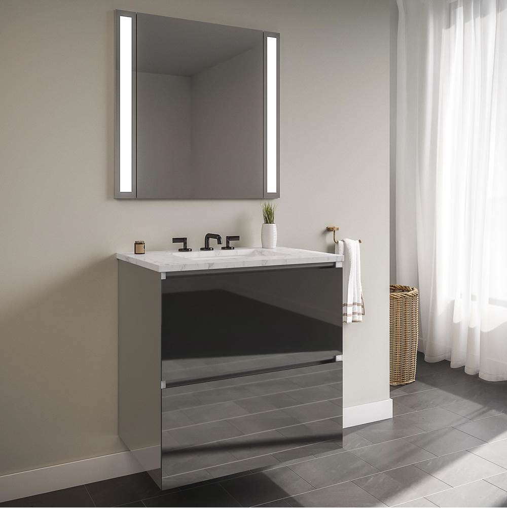 Robern Curated Cartesian Vanity, 24'' x 15'' x 21'', Two Drawer