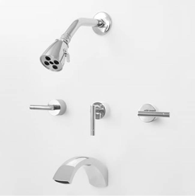 Sigma 3 Valve Tub & Shower Set Trim (Includes Haf And Wall Tub Spout) Palermo Coco Bronze .63